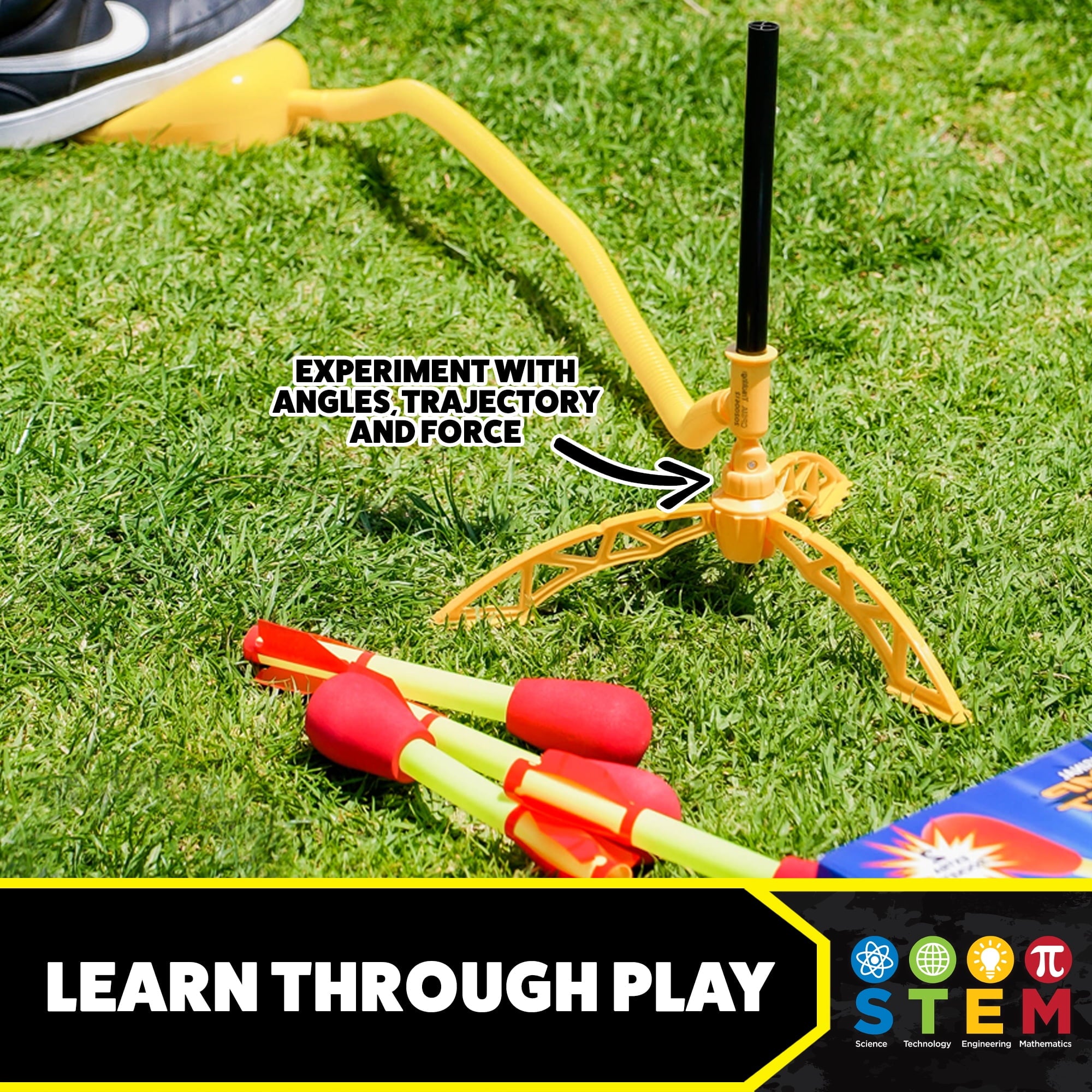 Stomp Rocket® Original Ultra Rocket Launcher for Kids, Soars 200', Adjustable Launcher, Kids Ages 5+