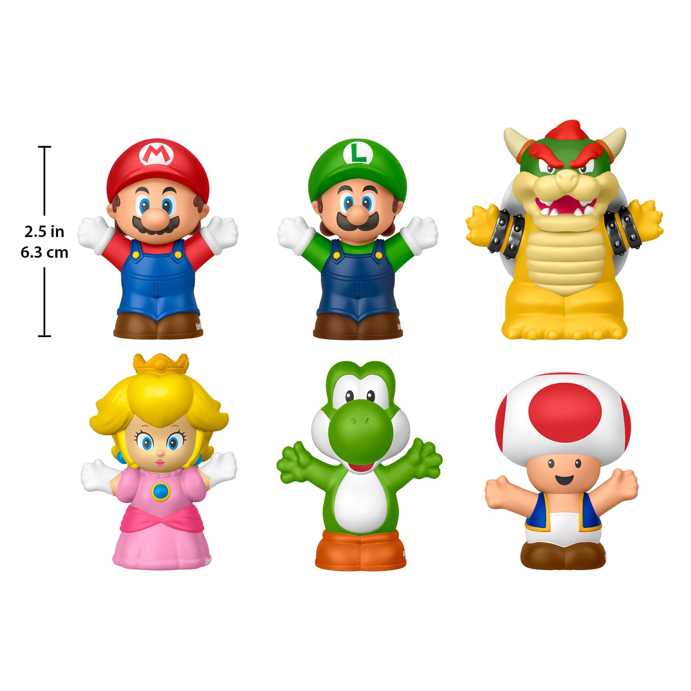 Fisher-Price Little People My Mario Figure 6-Pack Toy Set for Toddlers & Kids