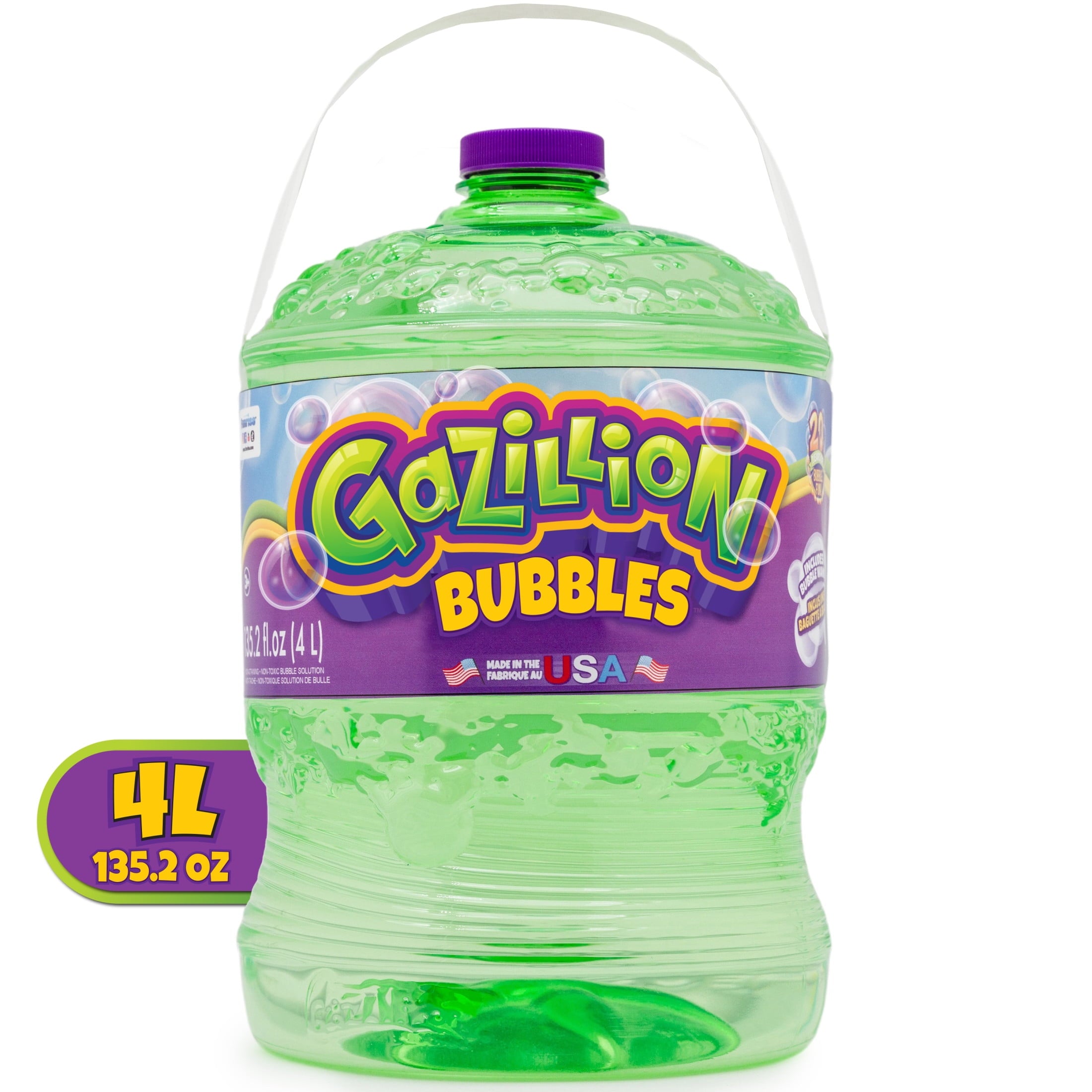 Gazillion Bubbles Premium Bubble Solution, 4 Liter