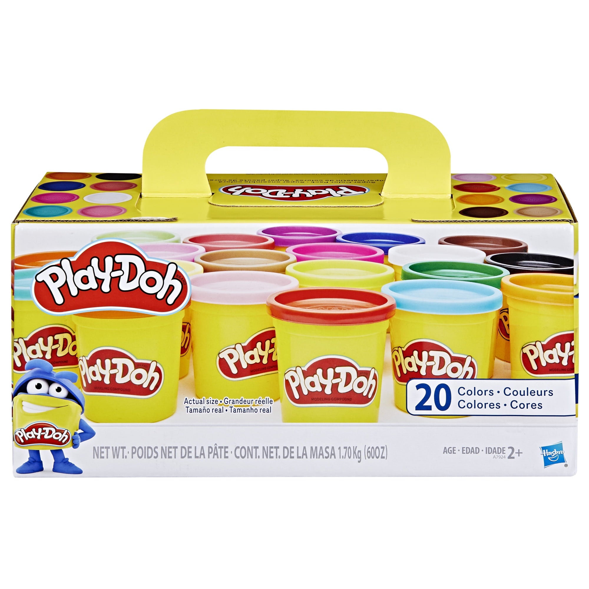 Play-Doh Super Color 20-Pack of 3-Ounce Cans, Kids Toys for Ages 2+, Arts and Crafts for Kids