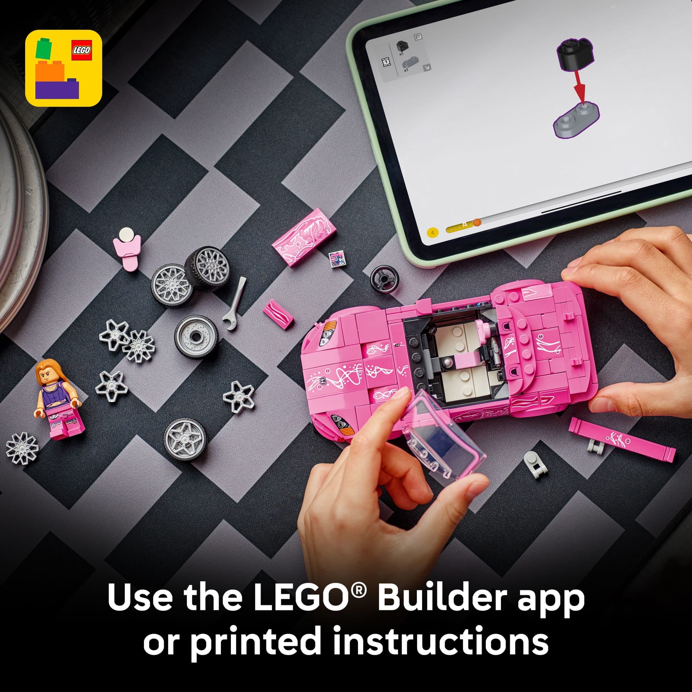 LEGO Speed Champions 2 Fast 2 Furious Honda S2000 Car Toy for Kids, Boys, and Girls, Ages 9+ - Gift for Birthdays for Race Car and Movie Fans - Includes Suki Minifigure - 77241