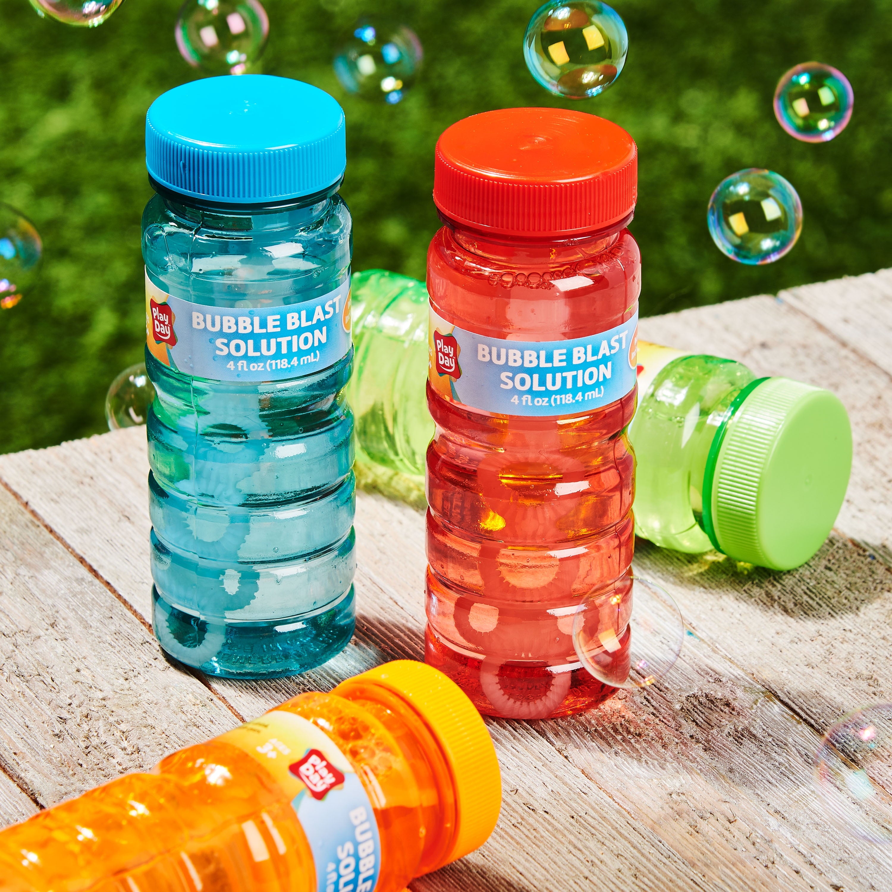 Play Day 4 FL OZ Bubbles, 8 Pack, 4 Colors