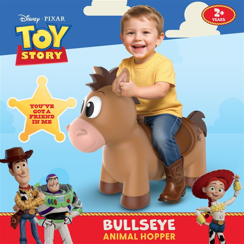 Disney Toy Story Bullseye Inflatable Hopper for Kids with Pump