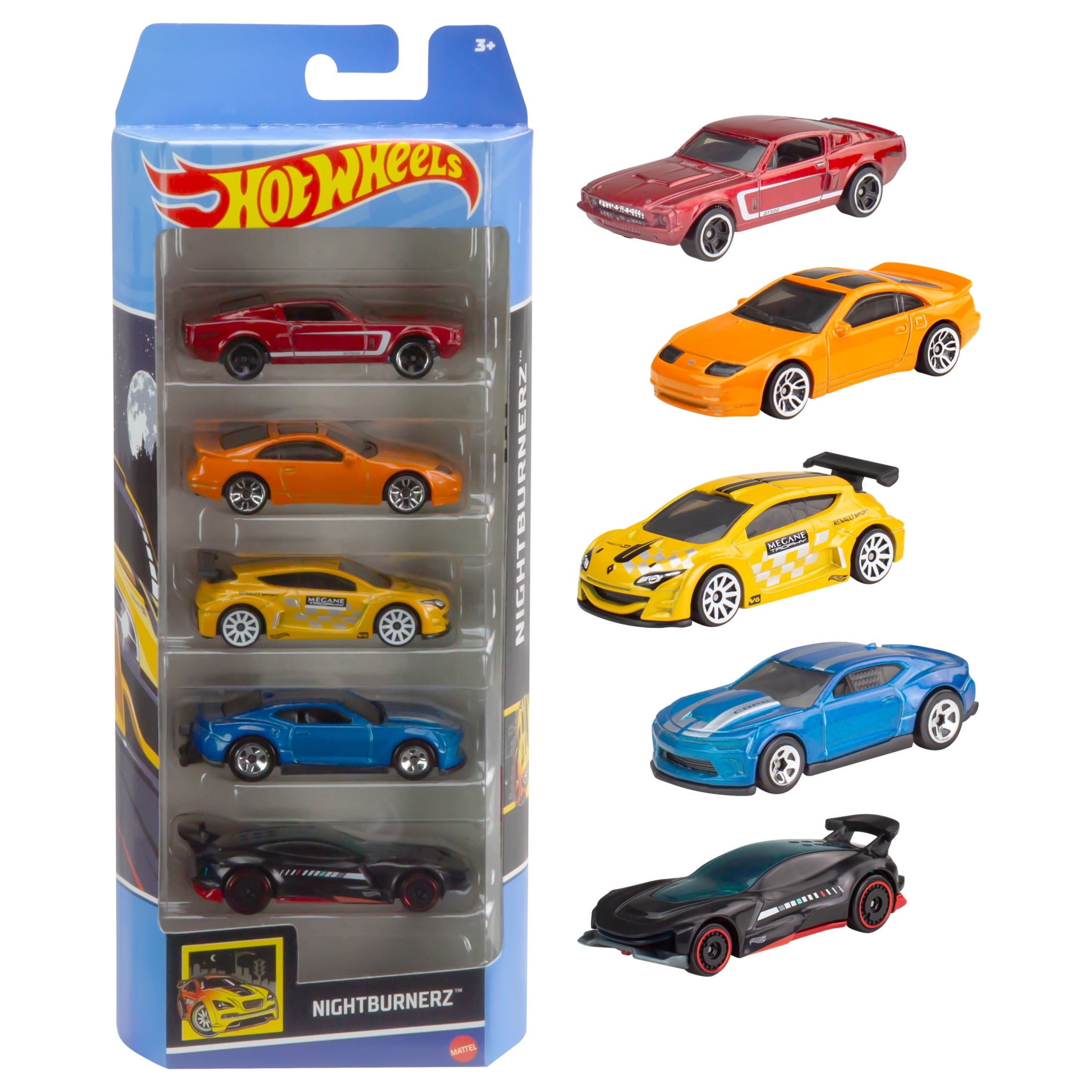 Hot Wheels Cars, 5-Pack of Die-Cast Toy Cars or Trucks in 1:64 Scale (Styles & Colors May Vary, Items May Not Be Pictured)