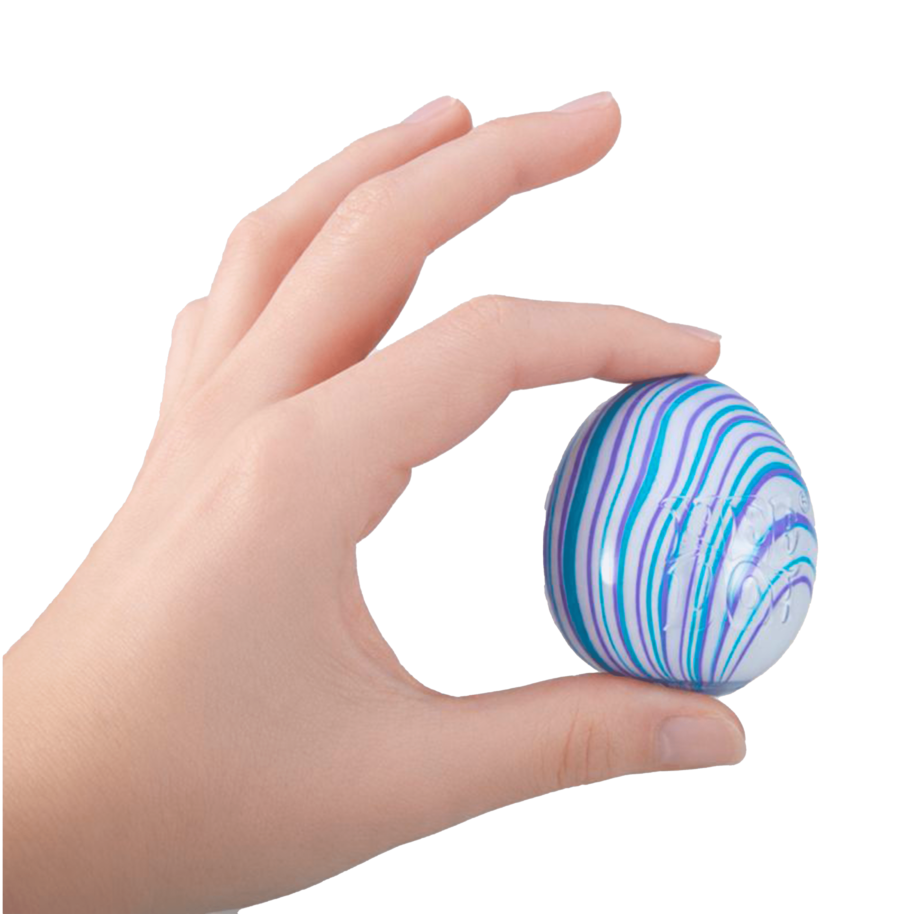 Needoh Swirlie Egg, Novelty Colorful Stress Relief Squishy Toy for Kids & Adults, Children Ages 3+