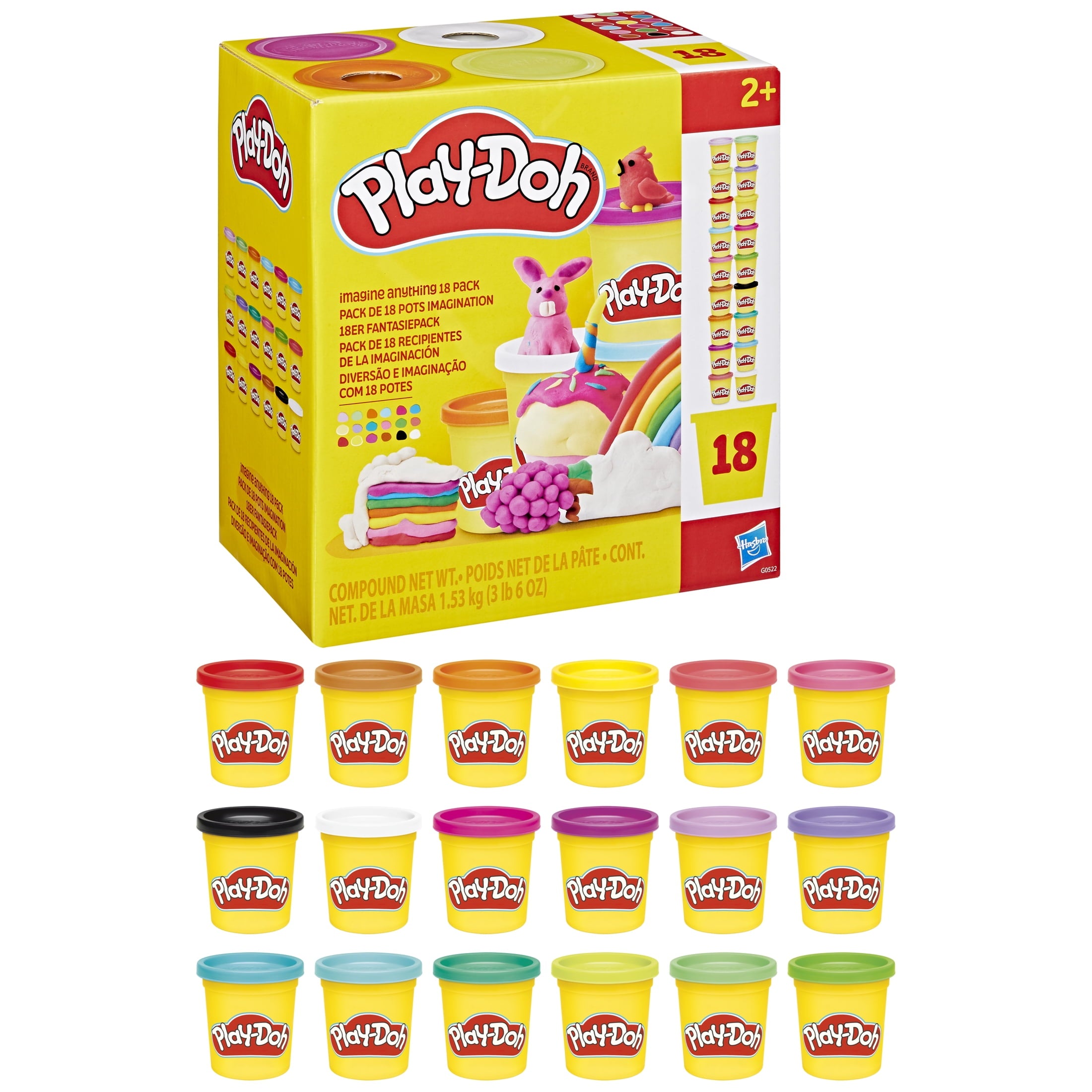 Play-Doh 18 Pack Imagine Anything Set, Easter Basket Stuffers, Arts & Crafts for Kids 2+