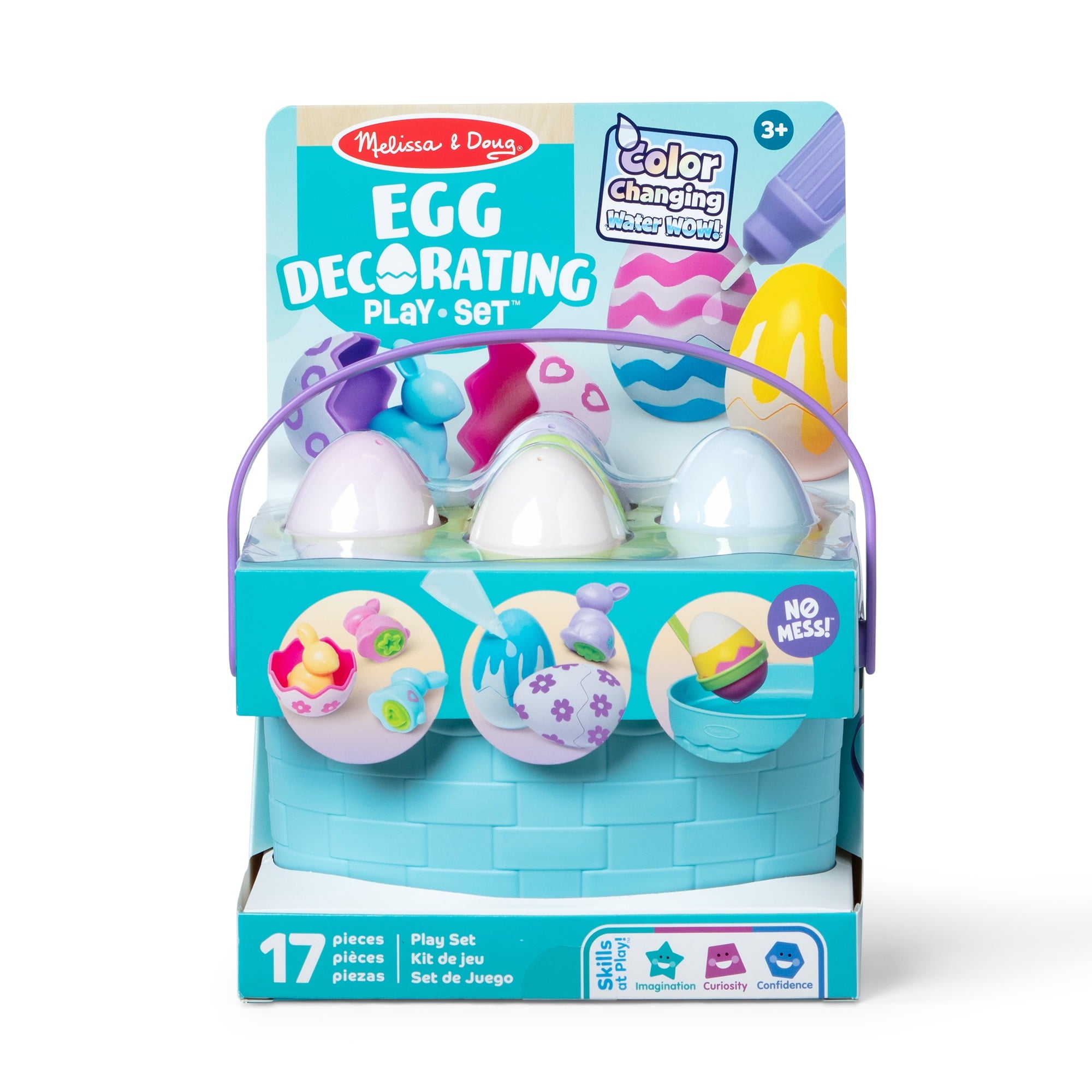 Melissa & Doug Water Wow Egg Decorating Play Set, Reusable Mess-Free Coloring, Easter Eggs Pretend Play Toy for Preschool Kids Ages 3+