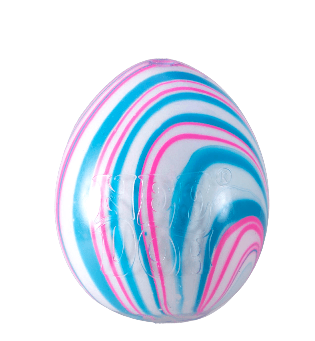 Needoh Swirlie Egg, Novelty Colorful Stress Relief Squishy Toy for Kids & Adults, Children Ages 3+