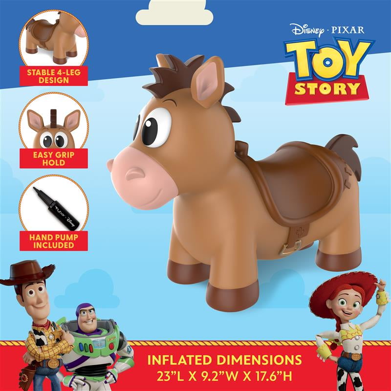 Disney Toy Story Bullseye Inflatable Hopper for Kids with Pump