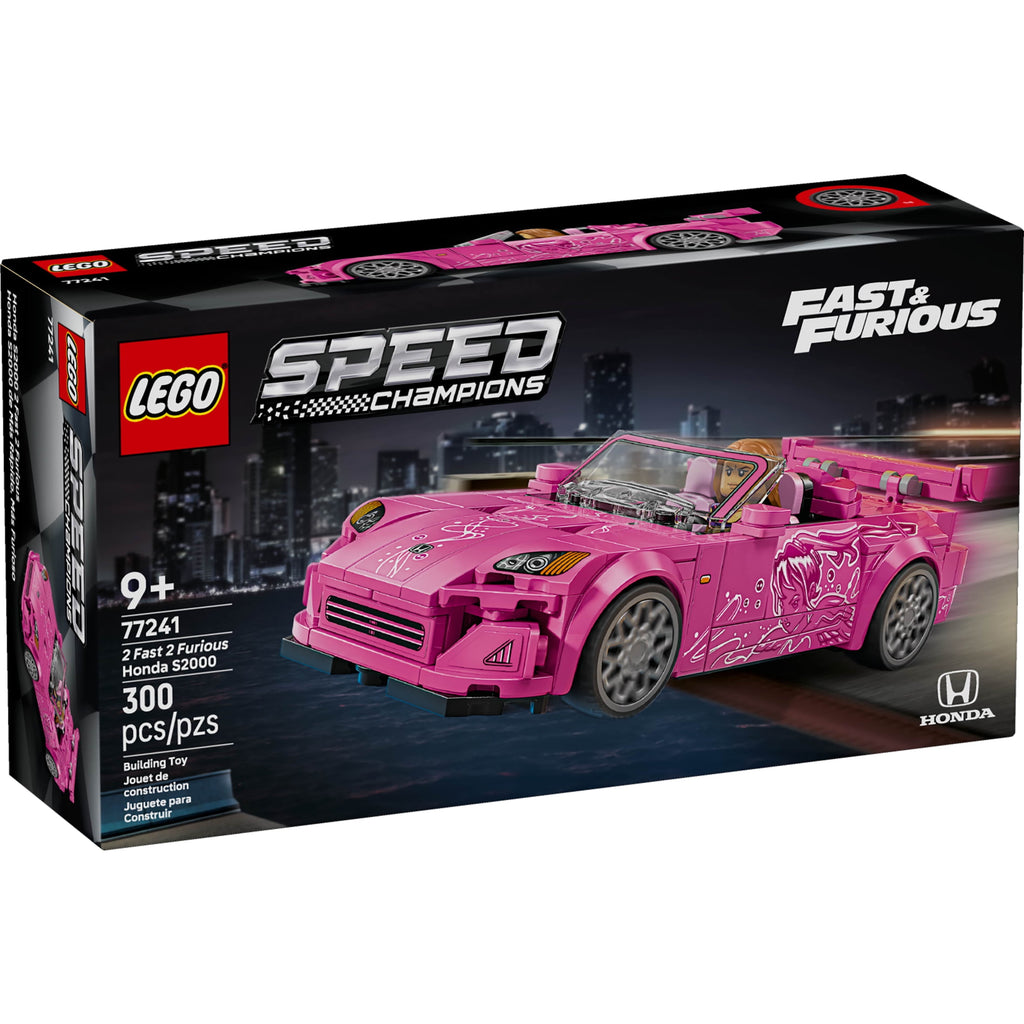 LEGO Speed Champions 2 Fast 2 Furious Honda S2000 Car Toy for Kids, Boys, and Girls, Ages 9+ - Gift for Birthdays for Race Car and Movie Fans - Includes Suki Minifigure - 77241